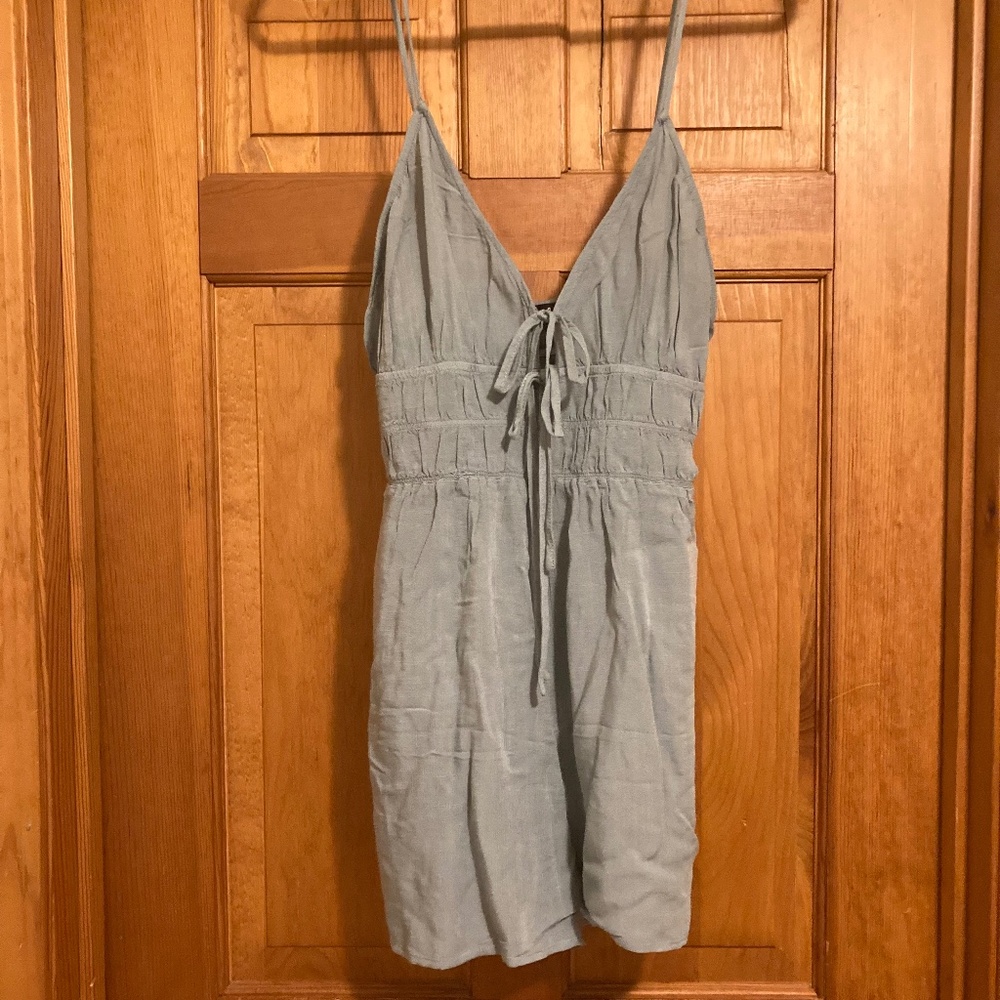 Lulus More Adventurous Sage Green Keyhole Sleeveless Romper - Size XL - Picture 4 of 4